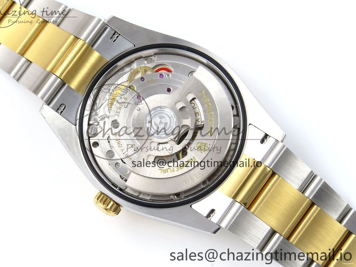 126233 Edition YG Dial 36 A3235 Bracelet on YG Best Leaf SS Stick Oyster DateJust EWEF 0505